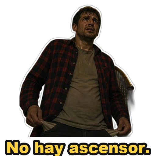 Sticker: No hay ascensor