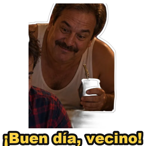 Sticker: ¡Buen día, vecino!