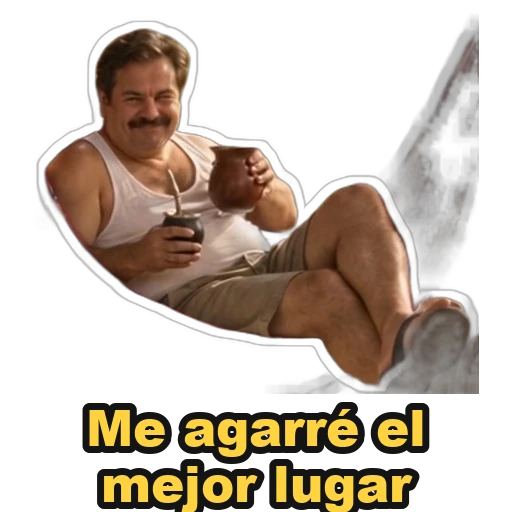 Sticker: Me agarré el mejor lugar