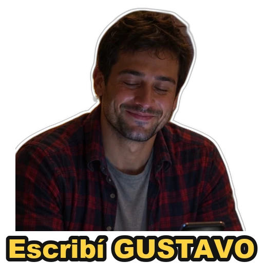 Sticker: Escribí GUSTAVO